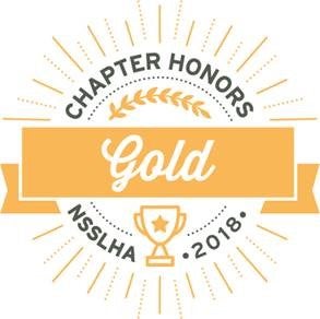 Chapter Honors NSSLHA Gold 2018
